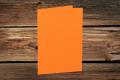 [16401021] Klappkarten 148/297x210 mm (A5) hochdoppelt Orange gerippt 220 g/qm